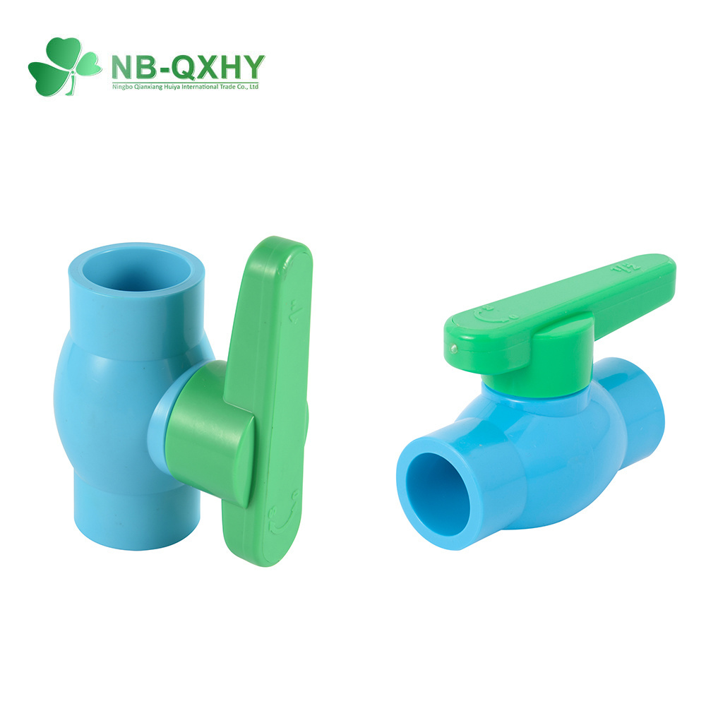 Irrigation Blue UPVC/Plastic Water Pipe Fitting and Ball Valve System