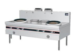 Wholesale Commercial Gas Cooking Stoves Double Burner Range With 2 Rear Pots from china suppliers
