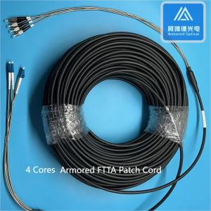 Wholesale 4 Cores SM Armored Fiber Jumper FTTA LC FC Patch Cord 100M LSZH from china suppliers