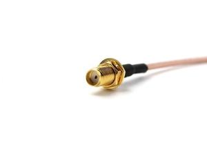 Wholesale Cable assembly SMA female to MCX male Right angle with RG316 Length 350mm from china suppliers