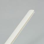 Wide Flexible H Channel Extrusion Profile White