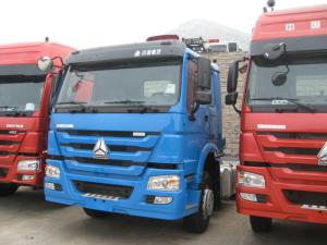 Wholesale Bule Color HW76 Cabin Prime Mover Truck 371hp 10 Wheels 6x4 With Air Conditioner from china suppliers