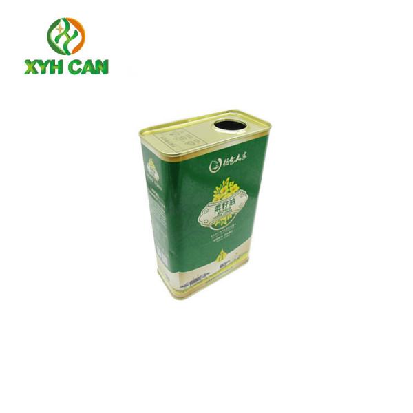 Olive Oil Tin Can Safety Deep Metal Tins Customized Oil Container Glossy