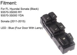 Wholesale Auto Power window switch Front Left for Hyundai sonata four door with light 2011-2015 OE 93570-3S000 RY,93570-3S000YDA from china suppliers