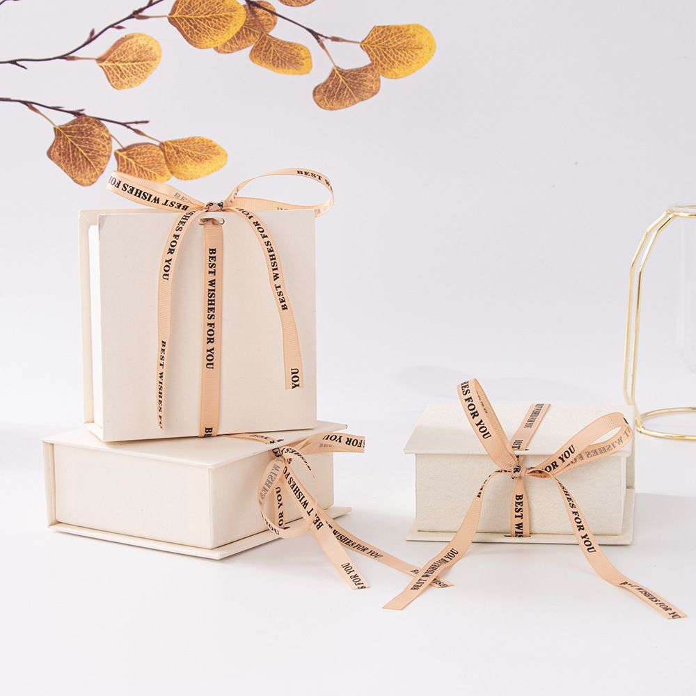 Book Type Ribbon Closure Custom Paper Packaging Carton Box, Cosmetic Jewelry Luxury Cardboard Gift Boxes Paper-Gift-Box