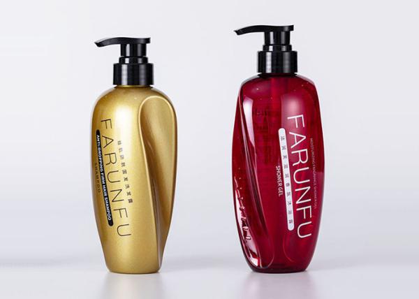 500ml Plastic Pet Bottle Shampoo And Conditioner Bottle With Lotion Pump