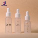 PET Frosted Dropper Bottle Transparent Dropper Serum Bottle 20ml 25ml 35ml For
