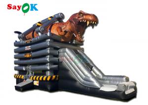 China Childrens Inflatable Slide Customized Size Commercial Inflatable Bounce Slide For Kids Dinosaur Inflatable Slide on sale