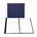 Extra Large Wire Personal Calendar Planner , O Binding PU Leather Custom Planner