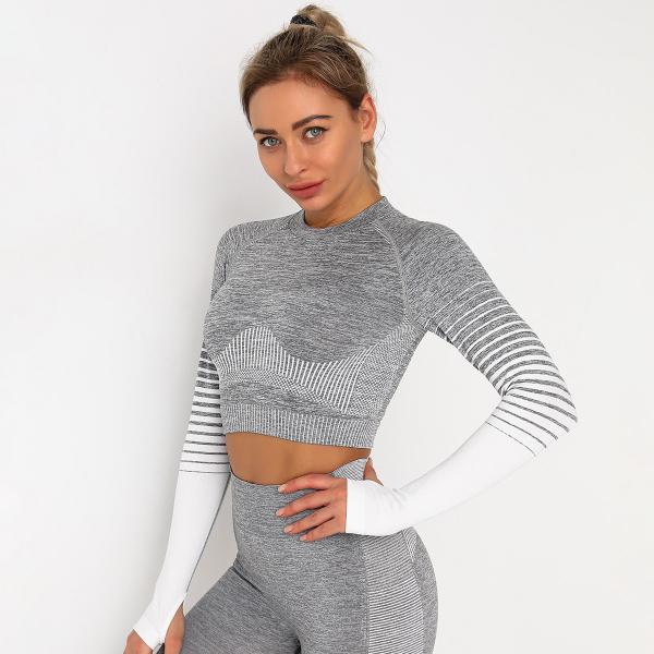 Step-by-step sports tights, speed training running yoga belly button exposed