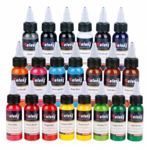 Wholesale New design 21 Basic Colors Tattoo Ink Set Pigment Kit 1oz (30ml) Professional Tattoo Supply for Tattoo Kit from china suppliers