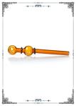5.7 Inch Orange Color Glass Smoking Burning Tube Glass Oil Burner