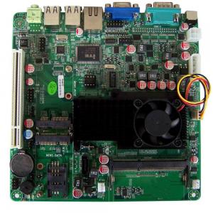China Half Height Intel ATOM D525 HL-D525H-DC IN-LF Mainboard with 12V DC Input on Board  on sale