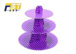 3 Tiers Full Color Printing Cardboard Paper Cupcake Display Stand Easy to
