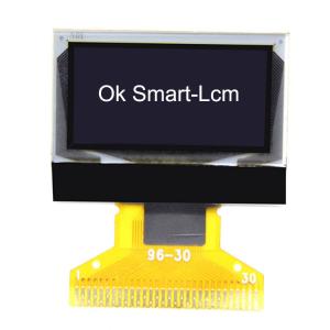 China 30pin 0.96 Inch PMOLED Display 128X64 Passive Matrix Blue Oled Display on sale