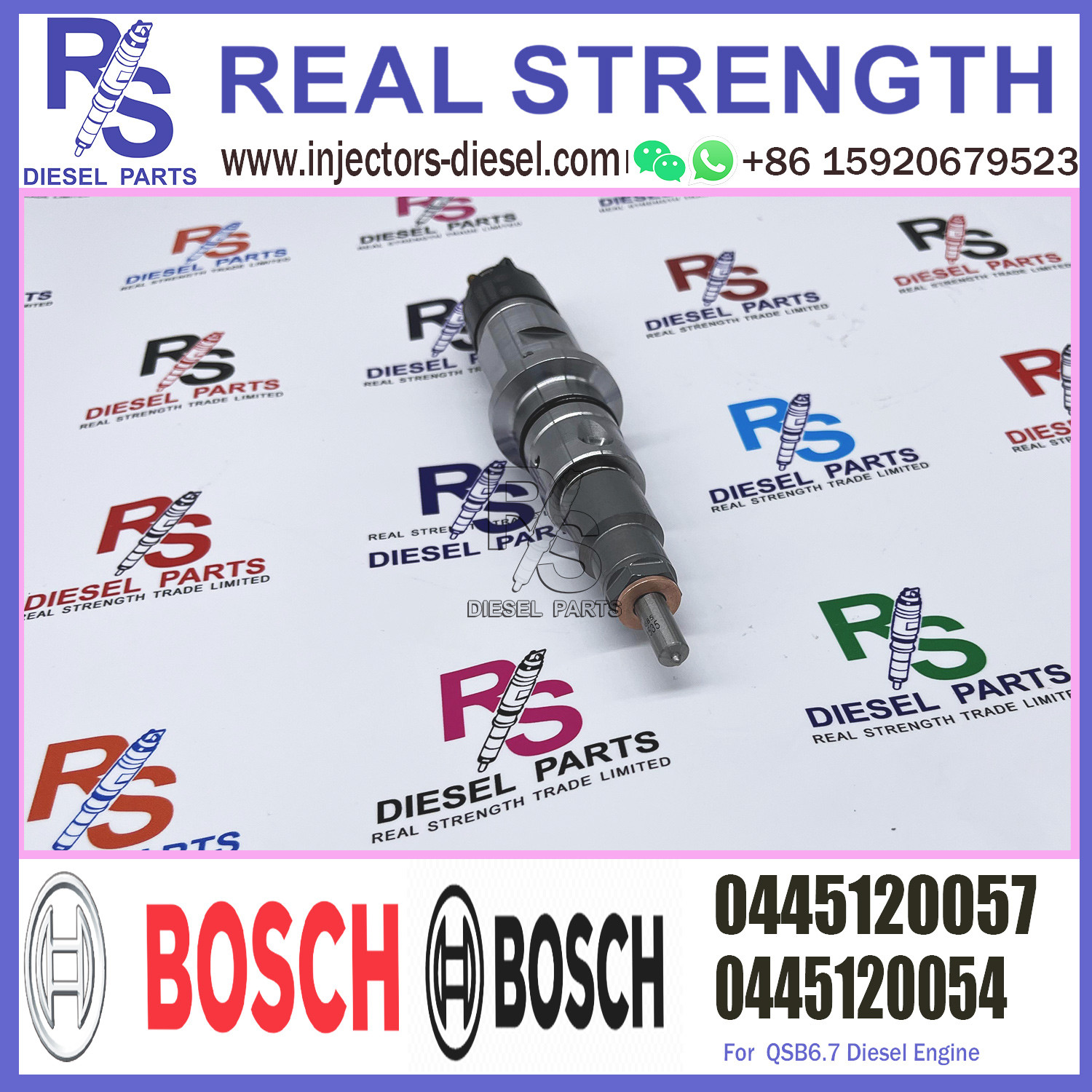 Diesel Common Rail Fuel System 0445120057 ISO Approved For KOMATSU