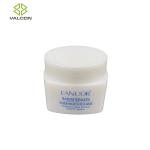 White Cosmetic Cream Jar , PE Plastic Empty Lotion Jars Custom Cute Shape
