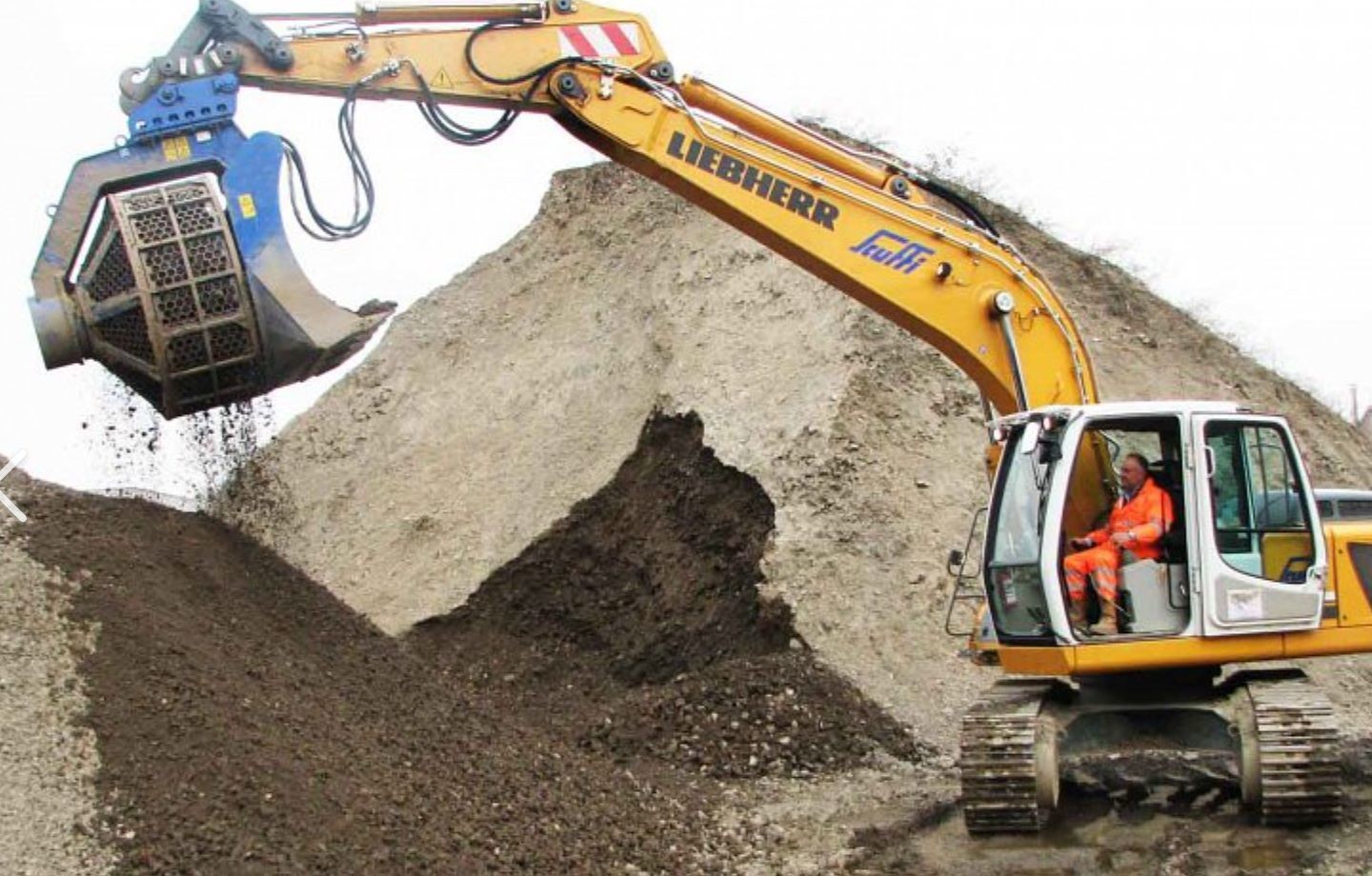 excavator spart part excavator attachment personal Horizontal screening bucket Vibration screening bucket