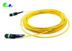 1m Elite MTP Female To MTP Female Trunk Cable SM Cable Yellow LSZH Type B Fiber