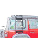 4x4 Auto Accessories Steel Side Door Ladder with Electrophoresis Surface
