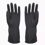 Black Industrial Latex Gloves Prevent Slippery Touch Screen S - XXL