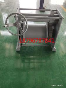 Wholesale 18mm wire rope 80m wire length 10kn manual winch hand winch marine winch from china suppliers