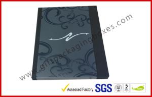 Wholesale Black Drawer Luxury Gift Boxes Foil Logo In Silver With PVC Sleeve from china suppliers