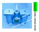 STAINLESS STEEL DUPLEX LOW PRESSURE CRUDE OIL FILTER - STAINLESS STEEL DUPLEX