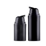 Empty Black PP Airless Pump Bottles 15ml 30ml 50ml For Lotion