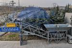 YHZS100 Mobile Batching Plant , High Efficiency Concrete Production Line