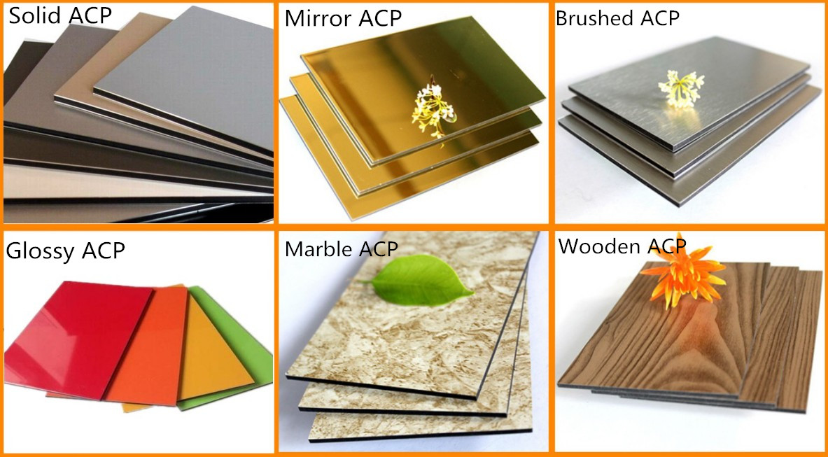 Uvproof Pvdf Gold Brushed Aluminum Composite Panel Fire Retardant Acp Sheet 4MM 1.22 X 2.44m Pe Cladding Lightweight