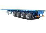 4 Axle Flatbed Trailer Container Truck Cargo Semi Trailers
