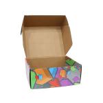 Custom Size Corrugated Gift Box Colorful Kraft Paper Corrugated Box double wall