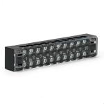 25A 12 Pole Terminal Block 230V 400V 660V Fixed Barrier Screw Plate Mount