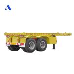 Customized Container Chassis 2 Axle Skeleton Semi Trailer for 20ft Shipping