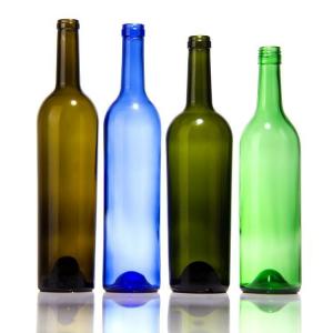 Wholesale Hot Stamping 750ml Clear Wine Glass Bottle for Wine Customized Frosted Glass Wine Bottle from china suppliers