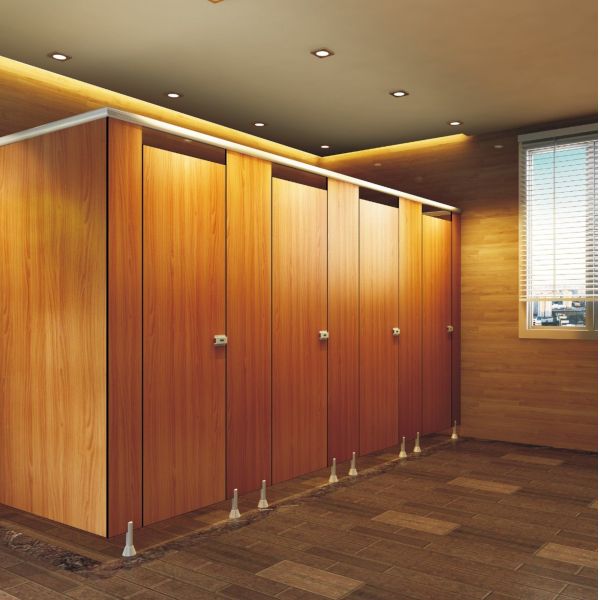 European Standard 12mm Toilet Cubicle Partition Phenolic Board Customizable Color