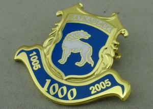 Wholesale Small Safety Colorful Hard Enamel Pin , 2 mm Thickness Silver Plating from china suppliers