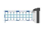 IP44 Automatic Airborne Barrier Gate 30m Remote Control