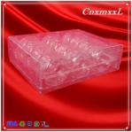 Square Folding Plastic Macaron Packaging 12 Pack Macaron Blister Tray