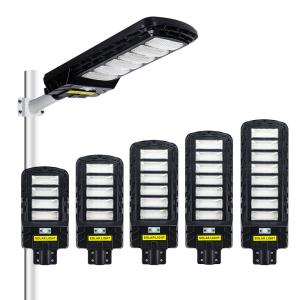Wholesale High Lumen Long Working Time Outdoor 50W 100W 150W 200W 250W 300W Pole Led Solar Street Light Battery from china suppliers