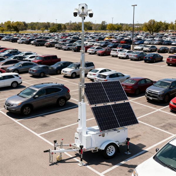 Solar Light Tower Working Temperature -20℃-60℃ Mobile Lighting Tower Hydraulic Light Tower