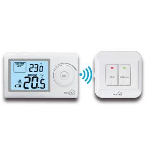 China Wireless Non-programmable Digital Wireless Room Thermostat , Wireless Boiler Thermostat on sale