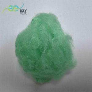 Wholesale Lightweight Green Dope Dyed Colored Polyester Fiber Nontoxic Fill For Padding from china suppliers