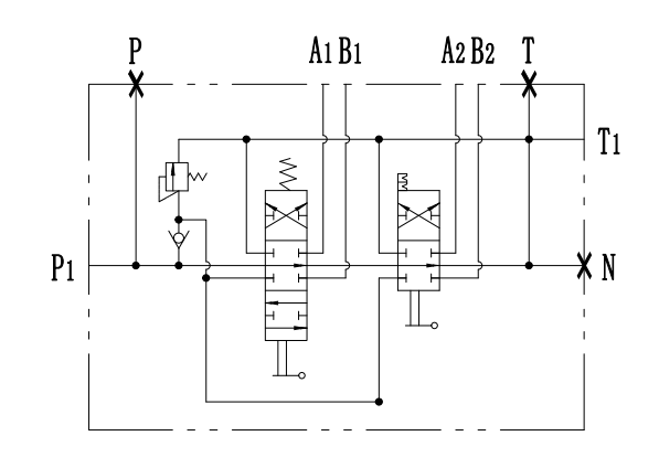 40 Liters Hydraulic Monoblock Valve With Joystick Control Hydraulic Distributor Valves