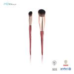 Angled Flat Individual Makeup Brushes 2pcs For Concealer Nose Contour