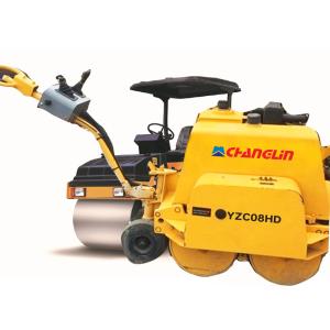 Wholesale Mini YZC08HD Vibration Road Roller Machine 2.68KW 0.8 Ton Hydraulic Walking from china suppliers