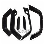 6 PCS Textured Black ABS Wheel Fender Flares For Jeep Wrangler TJ 1997-2006