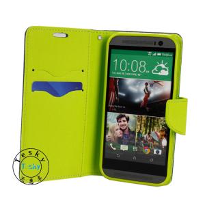 Wholesale Slim folio leather mobile phone case for HTC m8,various colors available from china suppliers