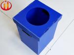UV Printing Corrugated Plastic Waste Bins 400gsm Recyclable